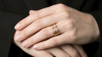 🌸 Floral Cluster Statement Ring✨️